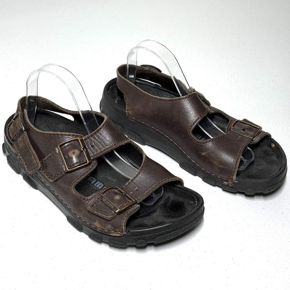 Birkenstock Tatami Nebraska Sandals Mens 9 9.5 US 42 EU Brown Leather Fisherman